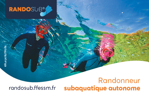 Carte randonneur subaquatique autonome